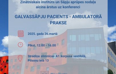 Ārsti tiek aicināti uz konferenci "Galvassāpju pacients - ambulatorā prakse"