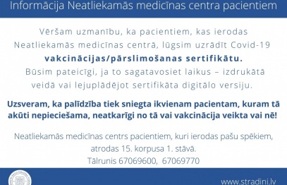 Informācija NMC pacientiem