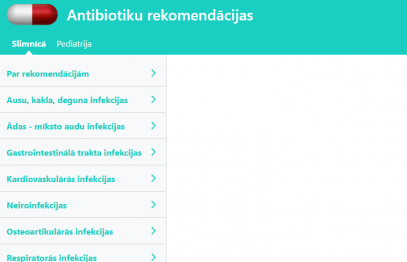 Empīriskas antibakteriālās terapijas rekomendāciju platforma ārstiem