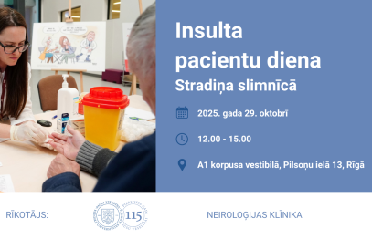 29.oktobrī Stradiņa slimnīcā notiks Insulta diena – aicināts ikviens interesents