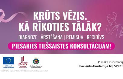 Krūts vēža mēnesī pacientes aicina uz tiešsaistes sarunām ar ārstiem
