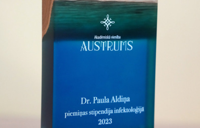 Pasniegta Dr. Paula Aldiņa piemiņas stipendija infektoloģijā